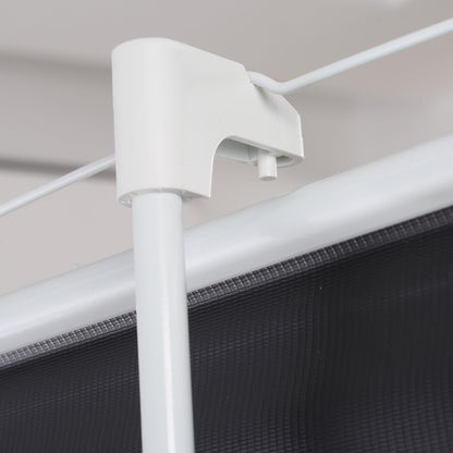 Manual Projector Screen with Stand 84 Inches Portable Projection Screen 4:3 Format for Indoor and Outdoor Home Cinema Patio 171x131 cm White