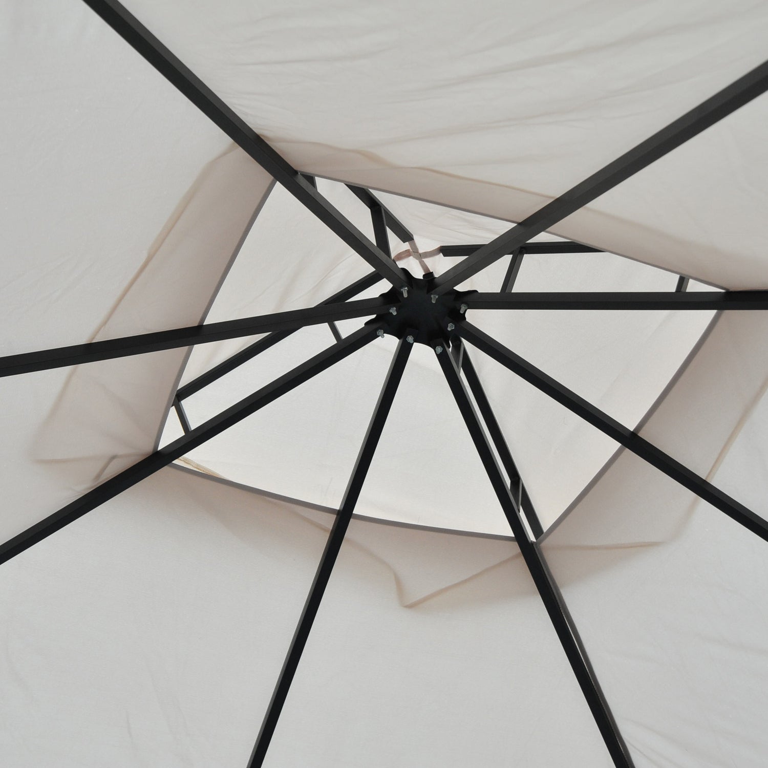 Pavilion Garden Gazebo Party Tent Garden Tent Marquee Double Roof 3x3m