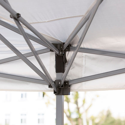 Folding Pavilion Garden Pavillion Pop-Up Pavilion Steel+Oxford+Mesh with Bag Outdoor Cream White 5.9 x 2.95 x 2.5 m