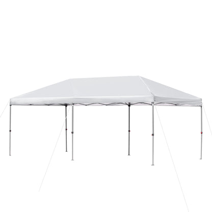 Folding Pavilion Garden Pavillion Pop-Up Pavilion Steel+Oxford+Mesh with Bag Outdoor Cream White 5.9 x 2.95 x 2.5 m