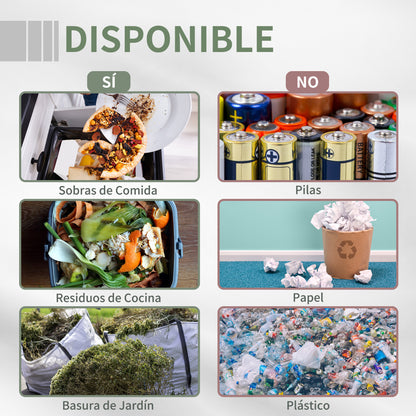 160L Double Chamber Garden Composting Rotary Composter with Ventilation Openings and Steel Legs 71x65x96 cm Black