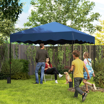 Pavilion approx. 3x3m, water-repellent Stable Winterproof Pop-up Folding Gazebo with UV Protection 50+, Foldable Party Tent Garden Gazebo with Roller Bag, Garden Pavilion for Camping Garden, Dark Blue