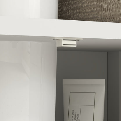 Under Sink Cabinet with 2 Doors and Open Shelf Modern Design Load Capacity 30 kg 60x30x60 cm White