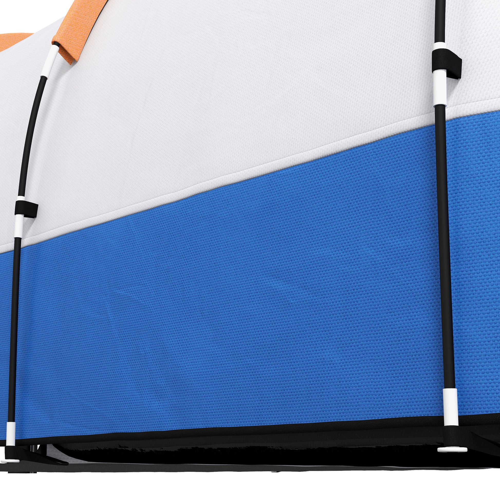 Camping Tent, Tunnel Tent for 3 Persons, with Light Hook, Vestibule, 2 Rooms, Windproof Family Tent with Carrying Bag, 2000mm Water Resistant Pop Up Tent for Camping, Garden, Orange