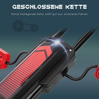 Go-Kart, Children's Vehicle with Adjustable Seat, Pedal Go-Cart with Rubber Tires, Pedal and Hand Brake, Kettcar for 5-12 Years Old Children, Outdoor, Red