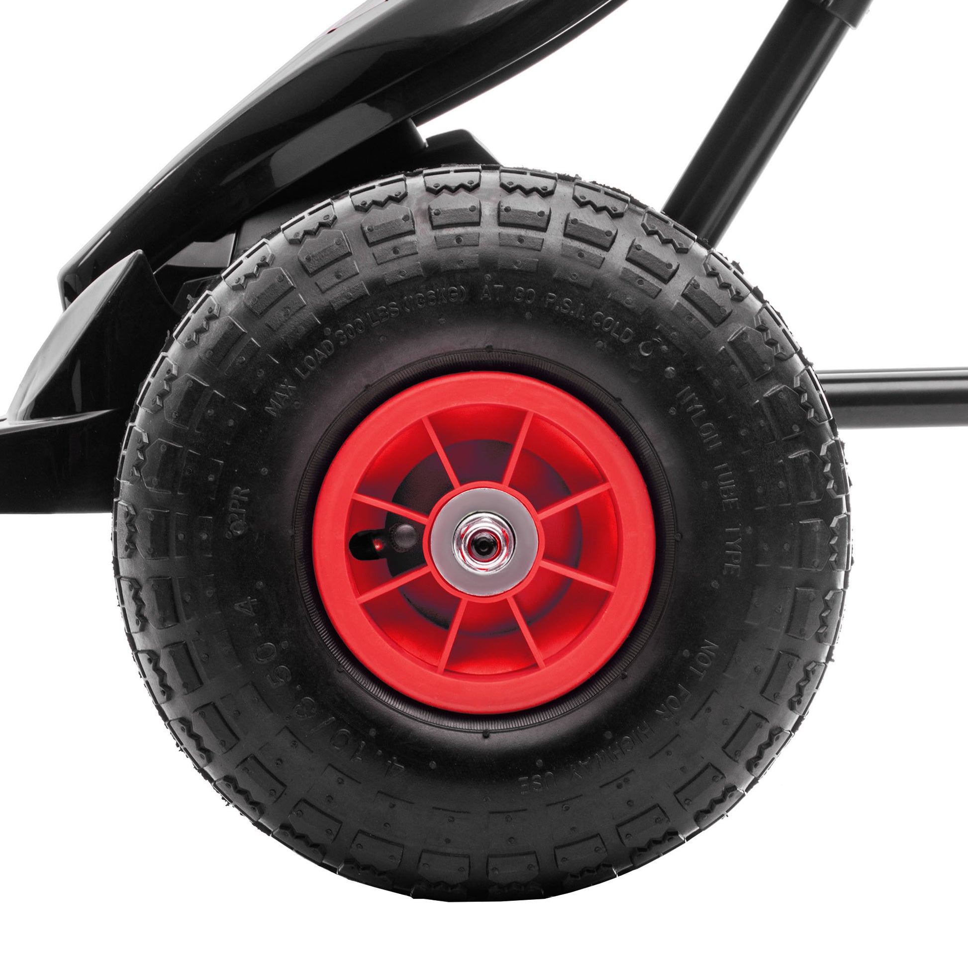 Go-Kart, Children's Vehicle with Adjustable Seat, Pedal Go-Cart with Rubber Tires, Pedal and Hand Brake, Kettcar for 5-12 Years Old Children, Outdoor, Red