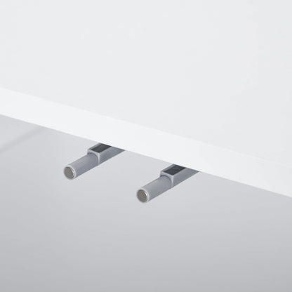 Modern Credenza with 2 Cabinets and 3 Shelves, Multi-Purpose Wood Furniture, 107x40x80 cm, White