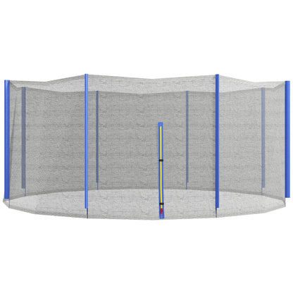 SPORTNOW Replacement Net for Ø 426 cm Trampolines with 8 straight poles Safety Net for Trampolines, Round Net with Zippered Entrance