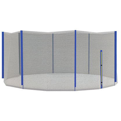 SPORTNOW Replacement Net for Ø 426 cm Trampolines with 8 straight poles Safety Net for Trampolines, Round Net with Zippered Entrance