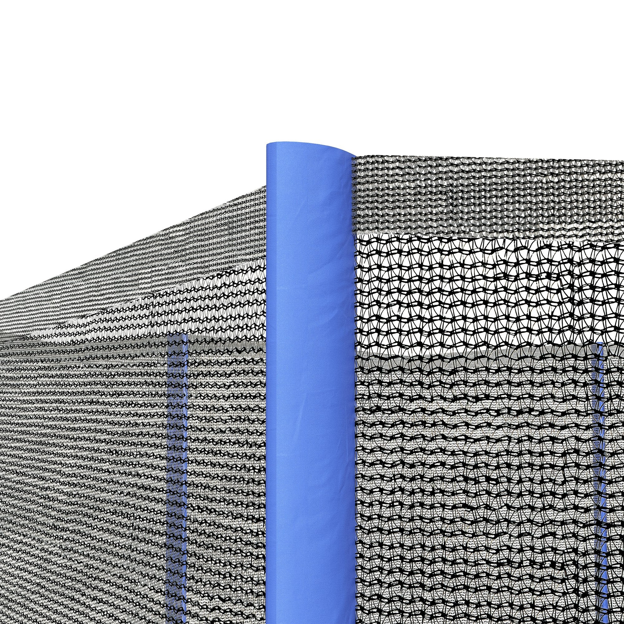 SPORTNOW Replacement Net for Ø 426 cm Trampolines with 8 straight poles Safety Net for Trampolines, Round Net with Zippered Entrance
