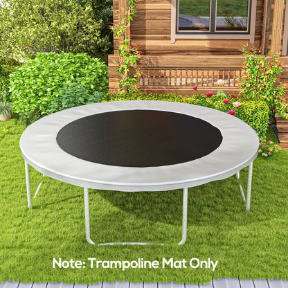 SPORTNOW Replacement Trampoline Mat Bounce Pad, Compatible with 12ft Trampoline Ø 12.1 ft and 5.5 inches springs, with spring pulling tool and 72 V-rings (spring not included)