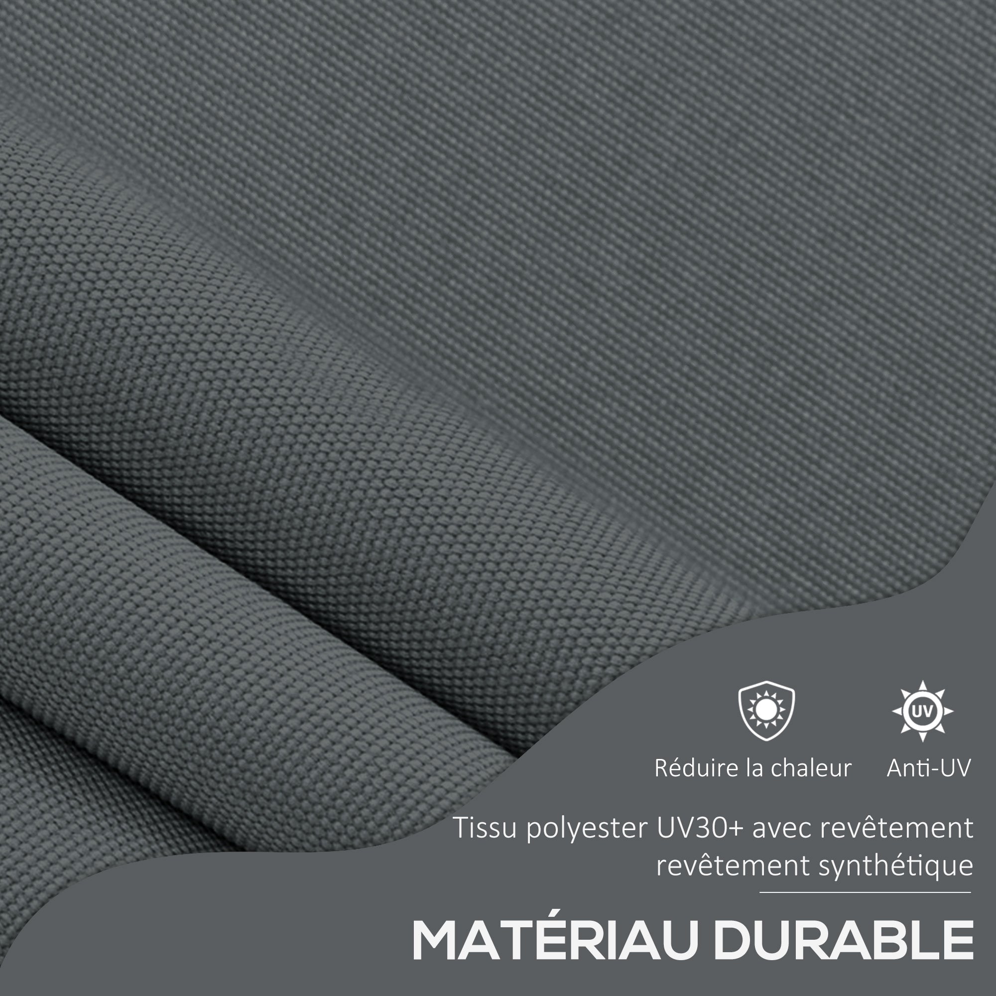Freestanding Manual Retractable Awning Canopy 1.5L x 1.2W x 2.1-3H m Adjustable Tilt for Balcony without Drilling Holes Dark Gray Metal Alu Polyester