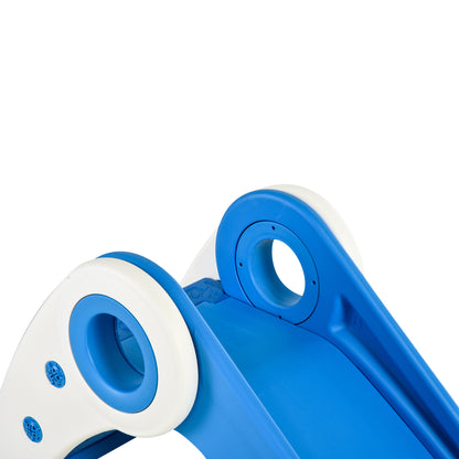 Children's Slide for 18-36 Months Foldable Slide for Kids with Stairs Long Ramp for Garden Park Indoors 120x50x56 cm Blue