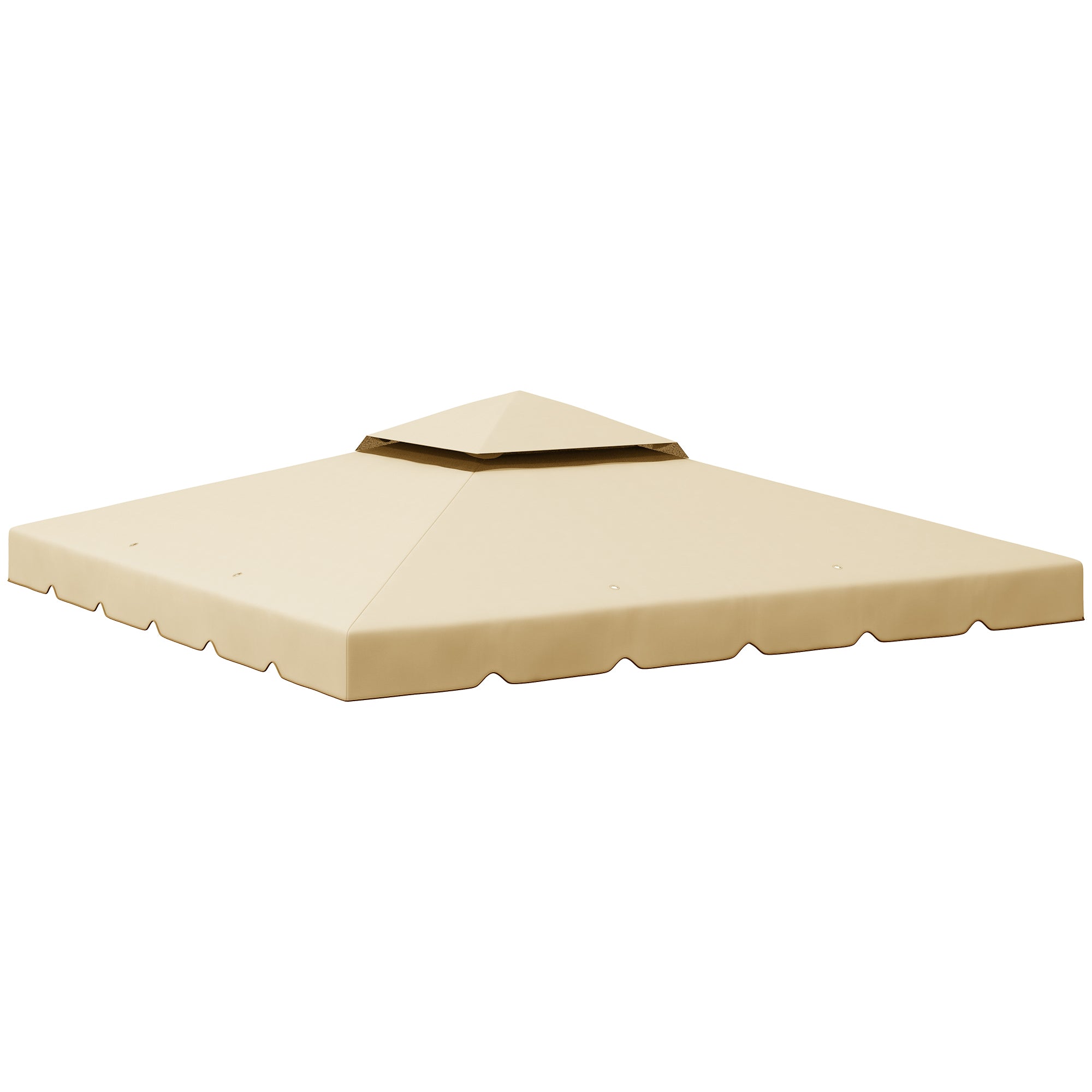 Replacement Canopy for Gazebo Marquee Tent 3 x 3 m Roof Replacement Garden Gazebo Fabric High Density Polyester 170 g/m² Beige
