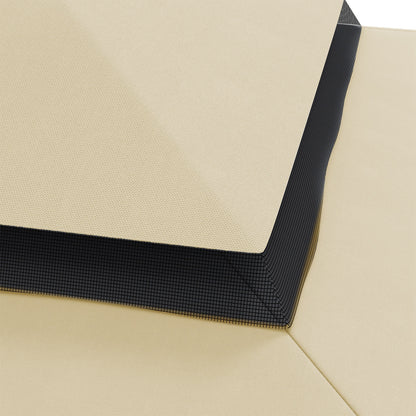 Replacement Canopy for Gazebo Marquee Tent 3 x 3 m Roof Replacement Garden Gazebo Fabric High Density Polyester 170 g/m² Beige