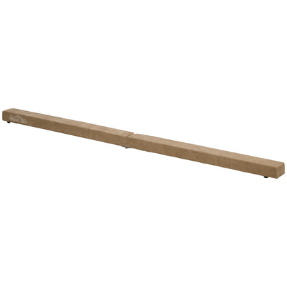 210cm Foldable Gymnastics Balance Beam for Kids and Adults Beam Gymnastics, Training Equipment Balancing Beam for Home Fitness Training Gymnastics, Brown
