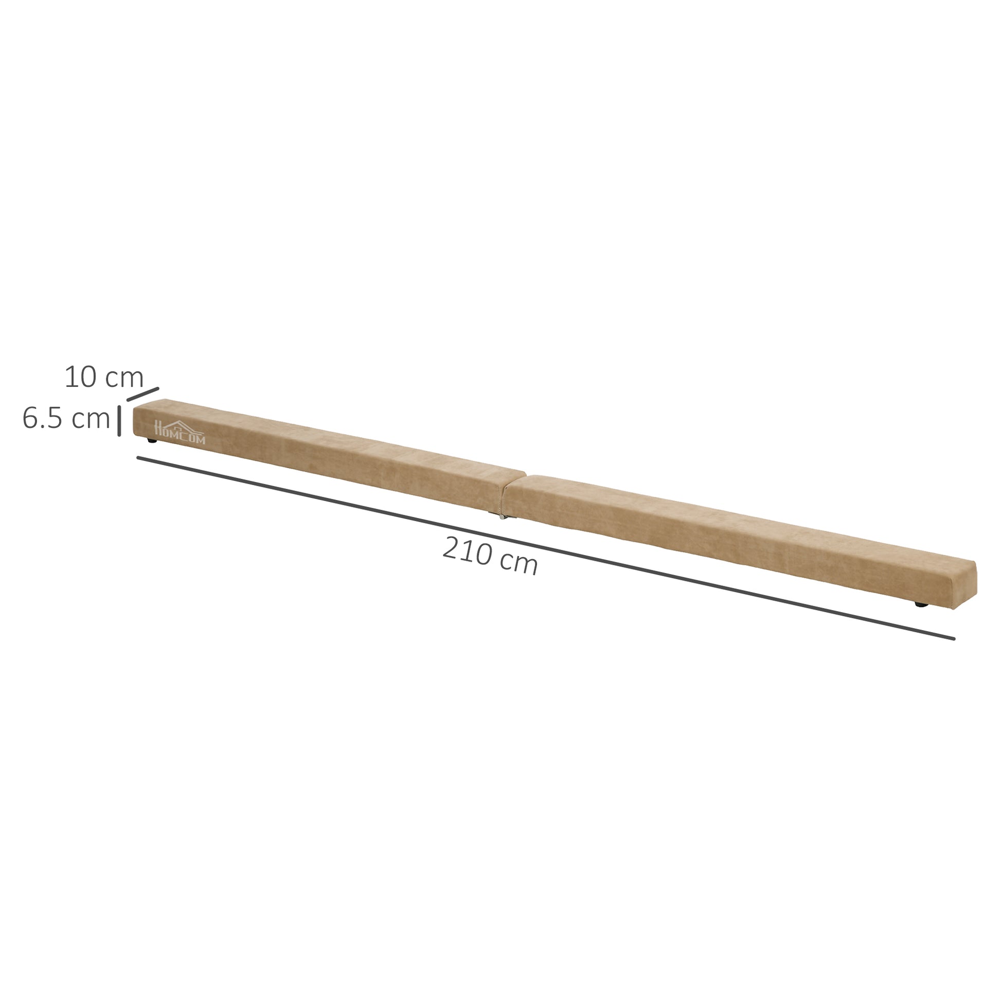 210cm Foldable Gymnastics Balance Beam for Kids and Adults Beam Gymnastics, Training Equipment Balancing Beam for Home Fitness Training Gymnastics, Brown