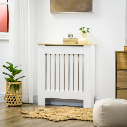 HOMCOM Cache-Radiateur 78x19x83 cm - Cache-Radiateur MDF pour Salon, Chambre, Couloir Blanc