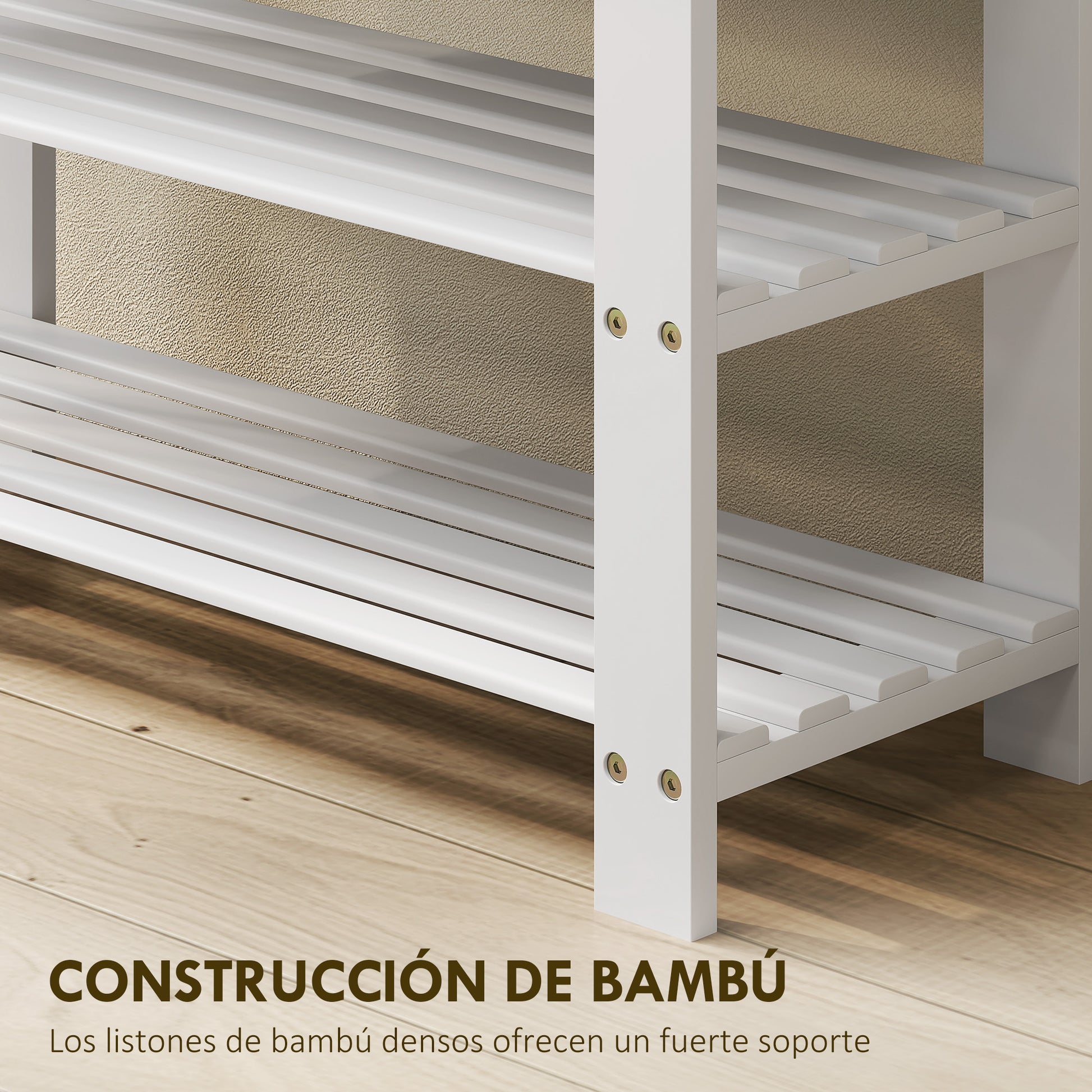Bamboo Shoe Bench Shoe Rack with Seat Shoe Organizer 3-Tier Shoe Storage for 6 Pairs Shoes for Entryway Living Room Bedroom 70x28x45 cm White