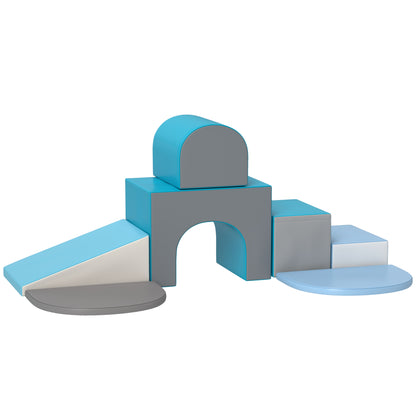 7PCS Baby Motor Skills Module Baby Motor Skills Course Foam Building Blocks with Synthetic Coating Cover - educational toys for preschool children, multicolor