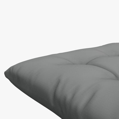 Set of 6 garden chair cushions, Padded outdoor cushions, great comfort cm with ties, dimensions 40L x 40W cm Gray