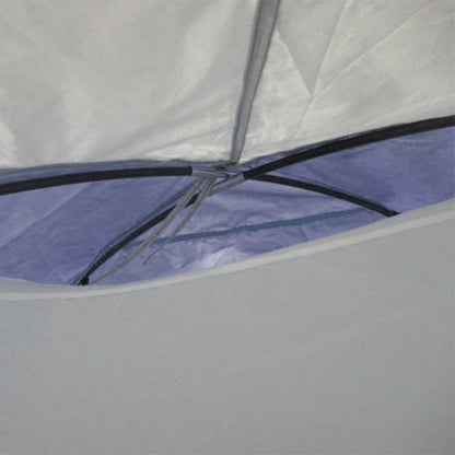 Lightweight Ventilated Dome Camping Tent for 3/4 People with Zippered Doors, Included Carrying Bag Oxford 320 x 240 x 130 cm Dark Blue Light Gray