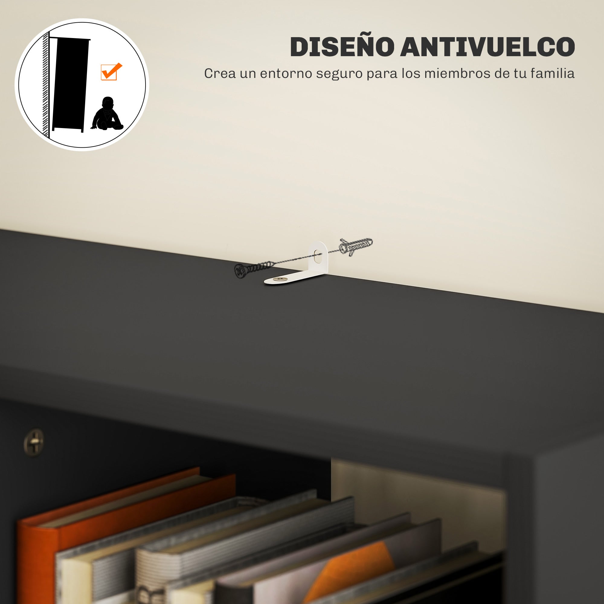 Bookshelf with Drawer and 9 Storage Compartments Bookshelf Shelving Unit for Living Room Office Study 60x26x158 cm Black