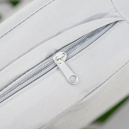 Synthetic Rattan Garden Furniture Boho Style, 3-Piece Coffee Table and Garden Chairs Set, Cream White