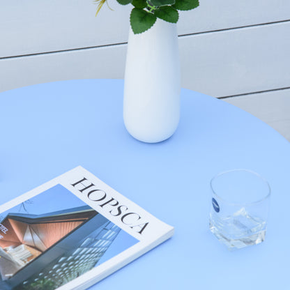 3-piece Garden Set Bistro Table with 2 Chairs for Yard Garden Foldable Light Blue