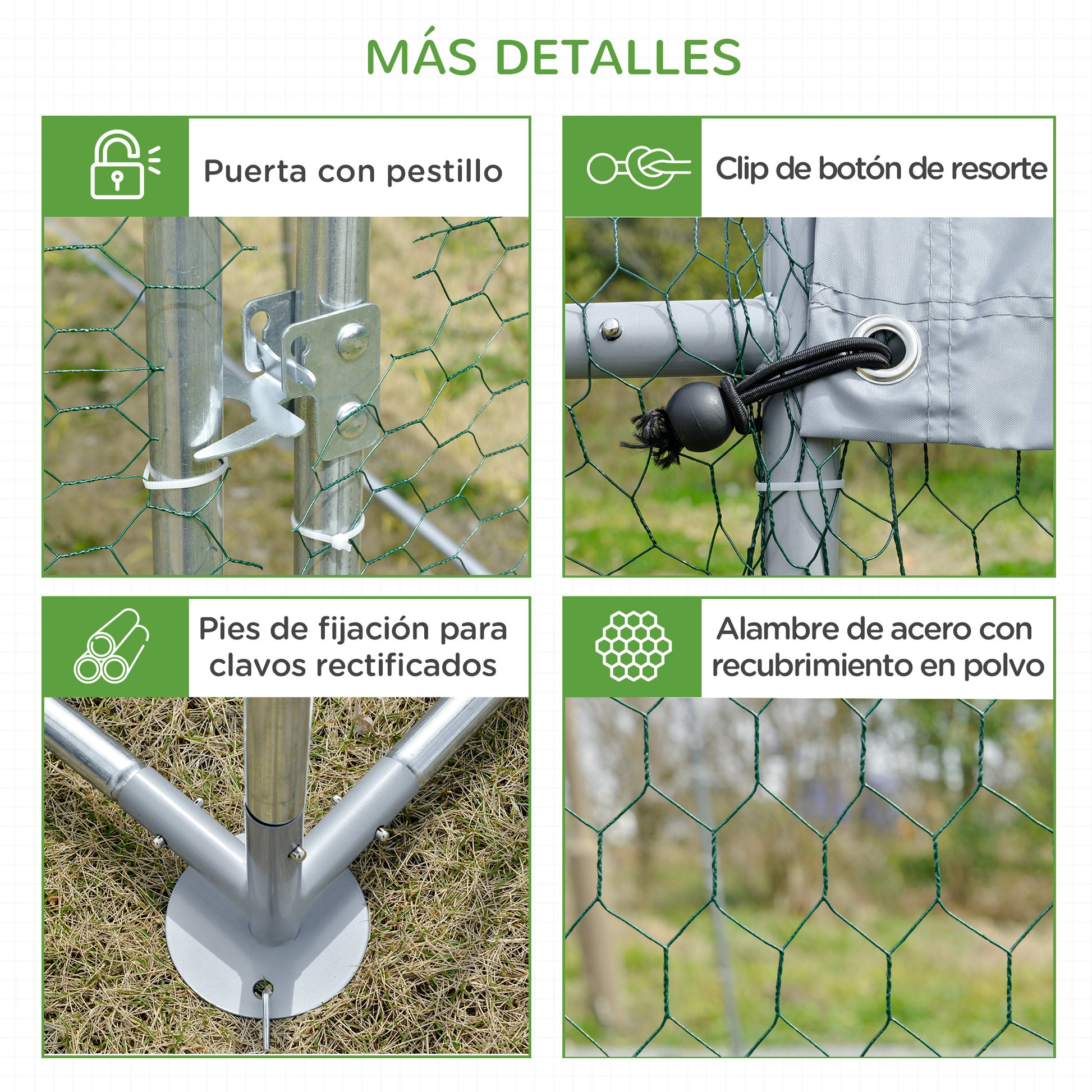 Large Outdoor Chicken Coop Galvanized Steel 280x570x197 cm Chicken Cage Oxford Waterproof and UV-Resistant Cover for Yard Silver