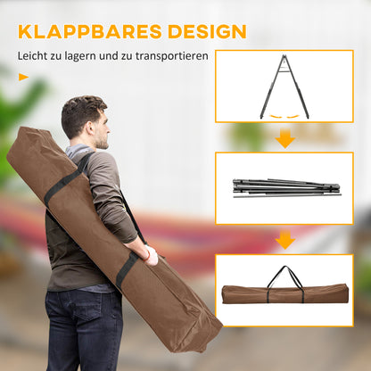 Hammock Stand for Hammock, Foldable 2-in-1 Hammock Stand, Clothes Rack for Patio, Garden, Yard, Supports up to 120kg, Steel, 290 x 92 x 88cm
