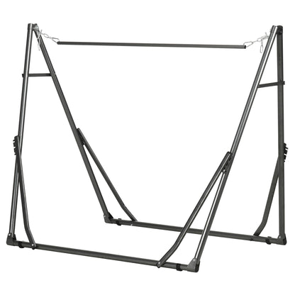 Hammock Stand for Hammock, Foldable 2-in-1 Hammock Stand, Clothes Rack for Patio, Garden, Yard, Supports up to 120kg, Steel, 290 x 92 x 88cm