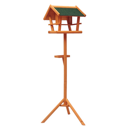 Wild Bird Feeding Station on Stand Birdhouse with Tray Bird Station Wood for Outdoor 150cm