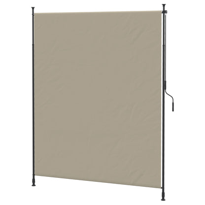 Vertical Awning, Vertical Awning with Hand Crank, Waterproof Privacy Screen, Retractable Sunshade UV Resistant, Adjustable Side Awning, 200 x 215-305 cm for Balcony, Terrace, Sand