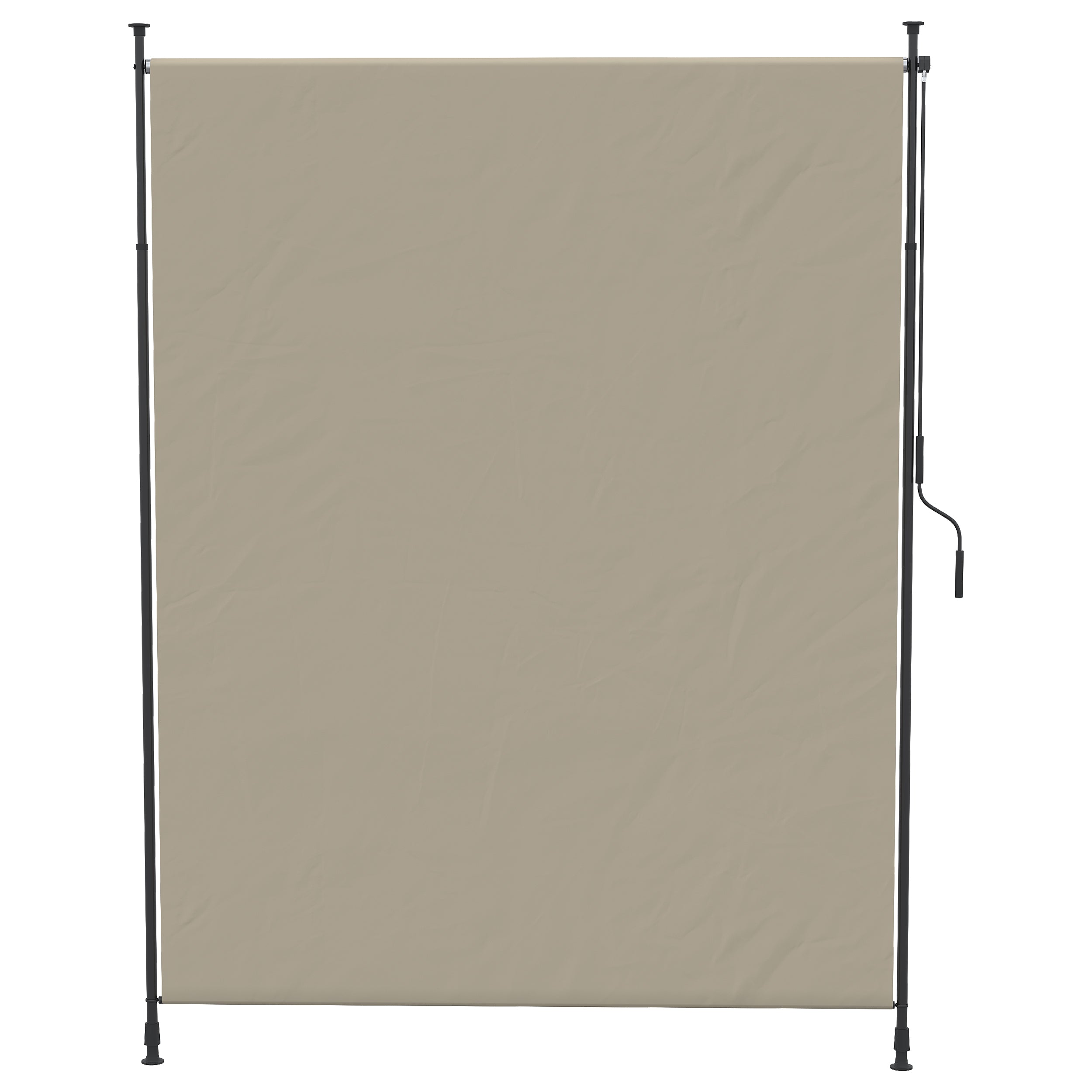 Vertical Awning, Vertical Awning with Hand Crank, Waterproof Privacy Screen, Retractable Sunshade UV Resistant, Adjustable Side Awning, 200 x 215-305 cm for Balcony, Terrace, Sand