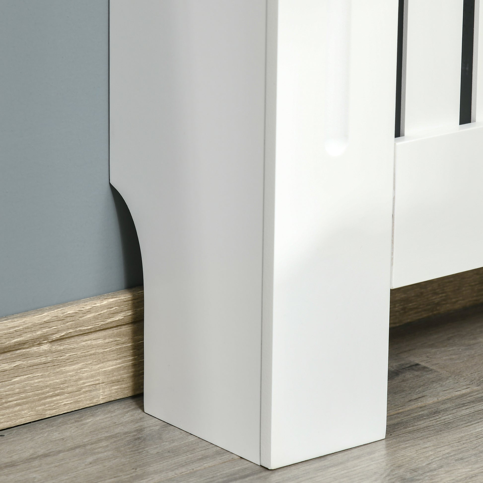 Radiator Cover 78x19x83 cm MDF Radiator Cover for Living Room Bedroom Hallway White