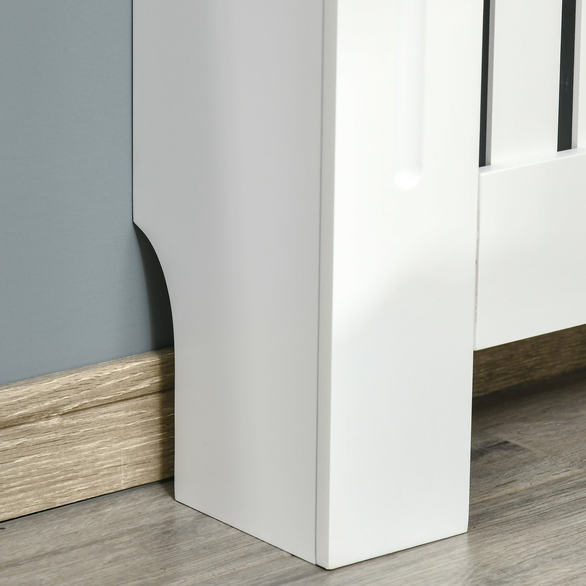 Radiator Cover 78x19x83 cm MDF Radiator Cover for Living Room Bedroom Hallway White