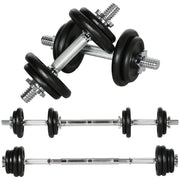 Dumbbell Set 2-Piece Adjustable Dumbbells and Barbells up to 20 KG Dumbbell Set Dumbbell with Connecting Rod Dumbbell Set for Home Strength Training Gym
