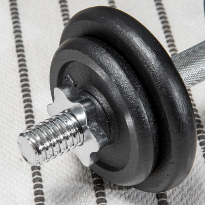 Dumbbell Set 2-Piece Adjustable Dumbbells and Barbells up to 20 KG Dumbbell Set Dumbbell with Connecting Rod Dumbbell Set for Home Strength Training Gym