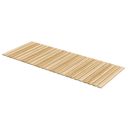120 cm Garden Path, Roll-up Weatherproof Garden Step Decorative Wooden Step made of Fir Wood, for Garden, Balcony, Nature