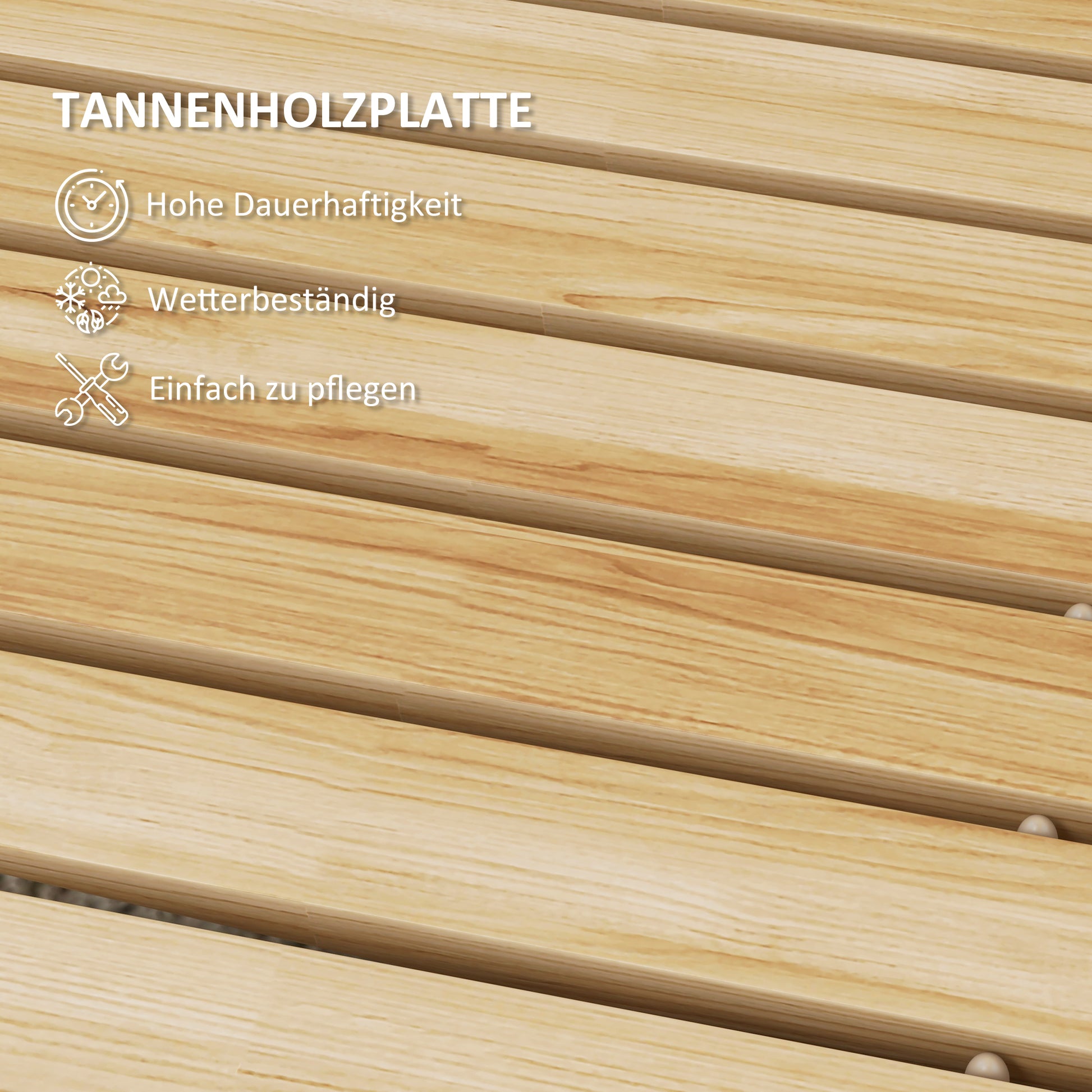 120 cm Garden Path, Roll-up Weatherproof Garden Step Decorative Wooden Step made of Fir Wood, for Garden, Balcony, Nature