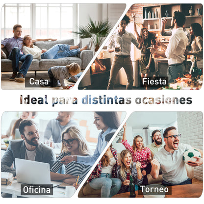 Professional Wood Foosball Table for Kids and Adults Foosball Table with 8 Rods and 2 Balls for Home or Game Rooms Easy to Assemble 122x61x80.7 cm Natural