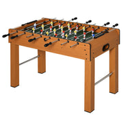 Professional Wood Foosball Table for Kids and Adults Foosball Table with 8 Rods and 2 Balls for Home or Game Rooms Easy to Assemble 122x61x80.7 cm Natural