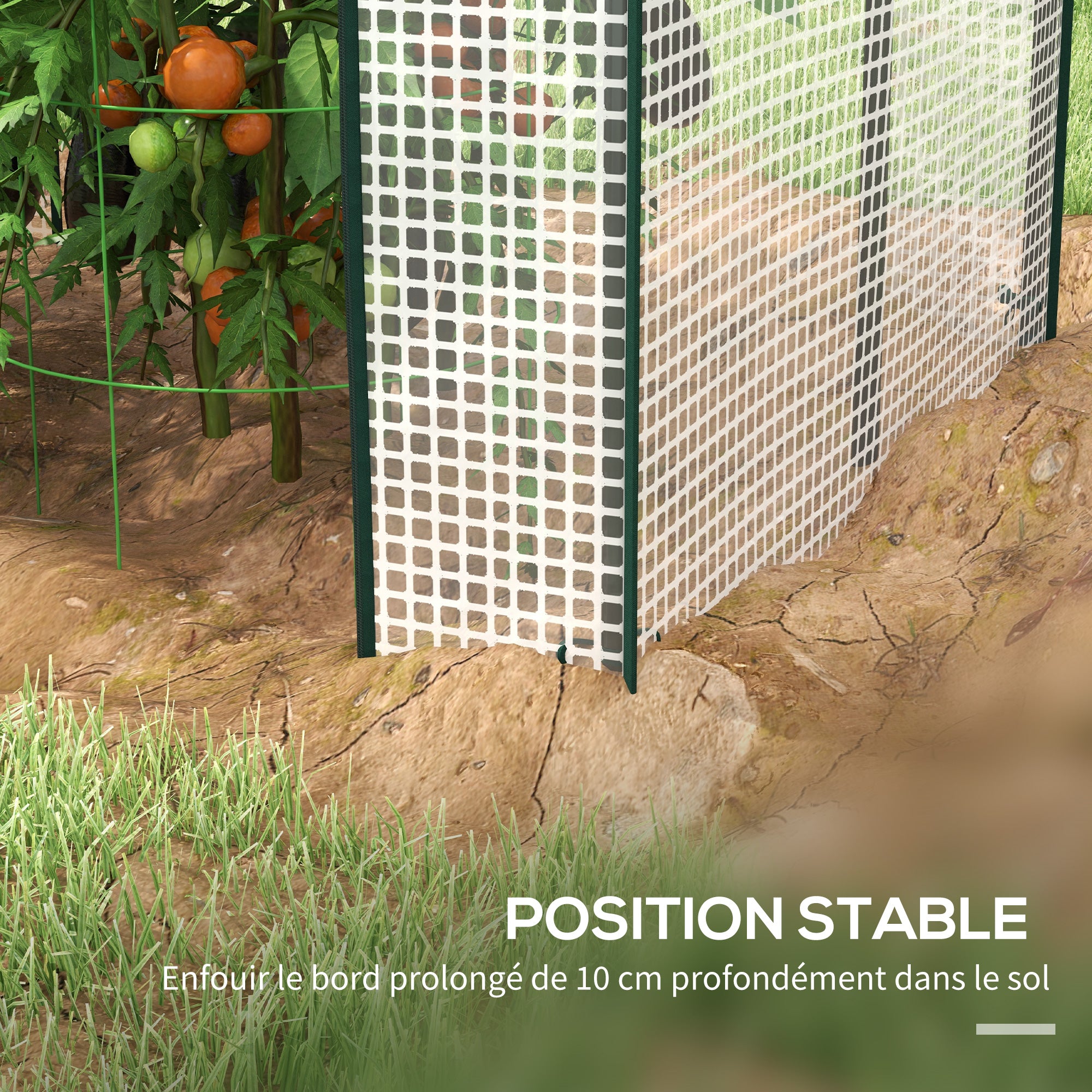 PE Garden Greenhouse, Balcony Greenhouse, Reinforced 135 g/m² Cover, Steel Frame, 2 Roll-up Zippered Doors, for Vegetables Plants Flowers, Indoor and Outdoor, 100 x 80 x 150 cm White