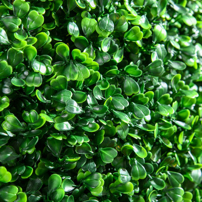 Set of 2 Artificial Boxwood Topiary Balls Ø50cm, Decorative Indoor and Outdoor Fake Plants, Green