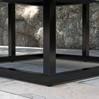 Plant Stand Flower Shelf 4 Shelves Different Heights Steel Structure - 34 x 34 x 66 cm