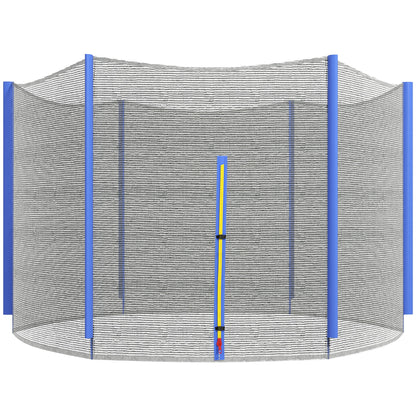 SPORTNOW Trampoline Safety Net for Ø244 cm Round Trampoline Outdoor Protective Net for 6 Straight Poles Blue