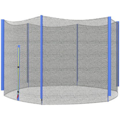 SPORTNOW Trampoline Safety Net for Ø244 cm Round Trampoline Outdoor Protective Net for 6 Straight Poles Blue