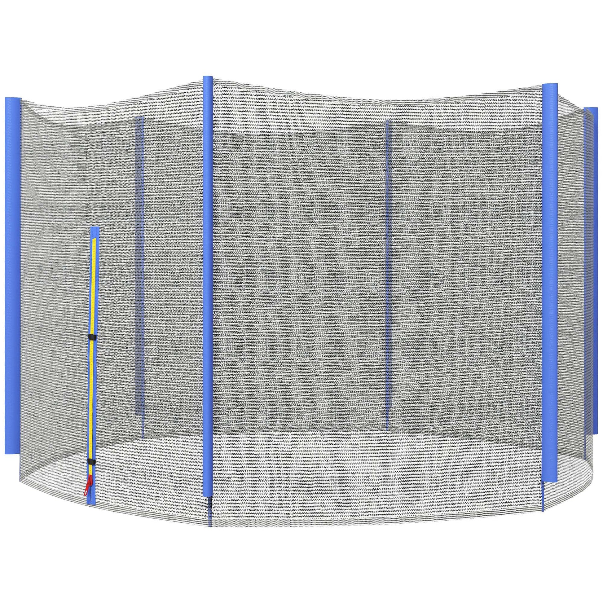 SPORTNOW Trampoline Safety Net for Ø244 cm Round Trampoline Outdoor Protective Net for 6 Straight Poles Blue