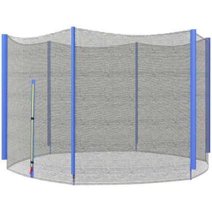 SPORTNOW Trampoline Safety Net for Ø244 cm Round Trampoline Outdoor Protective Net for 6 Straight Poles Blue